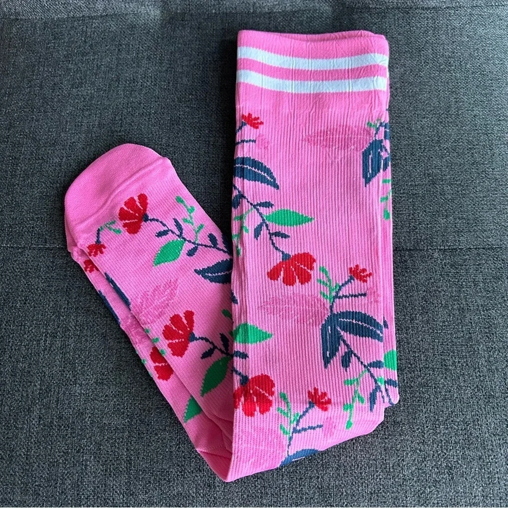 Colorful Compression Socks, 20-30mmHg compression (1 pair), Food or Floral